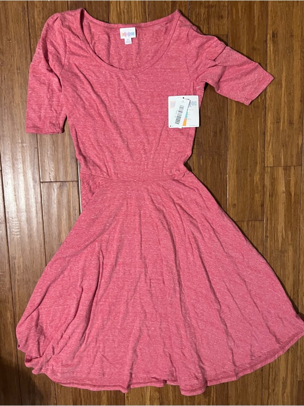 LuLaRoe Heathered Rose Nicole Dress